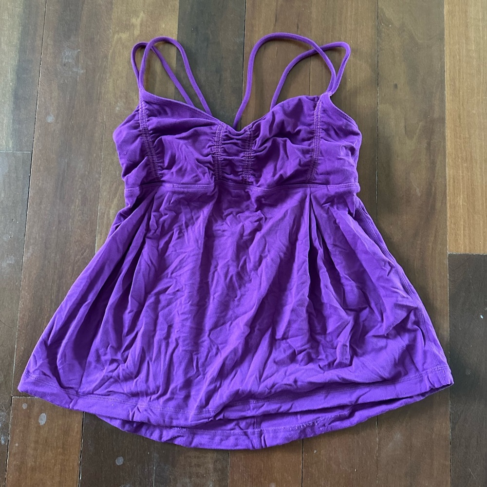 Lululemon Purple Tank with Built-In Bra
